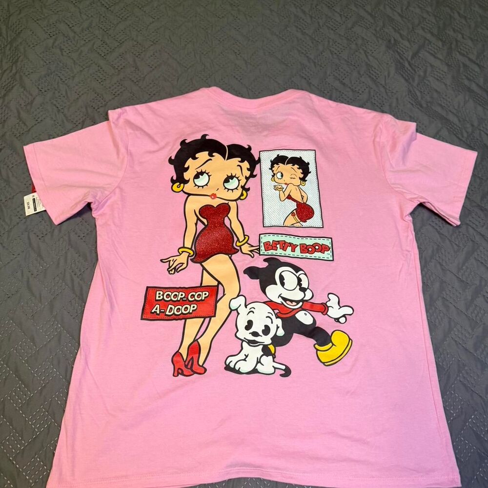 Betty Boop Big Print Y2K Tee Size XL Cartoon Graphic Size XL